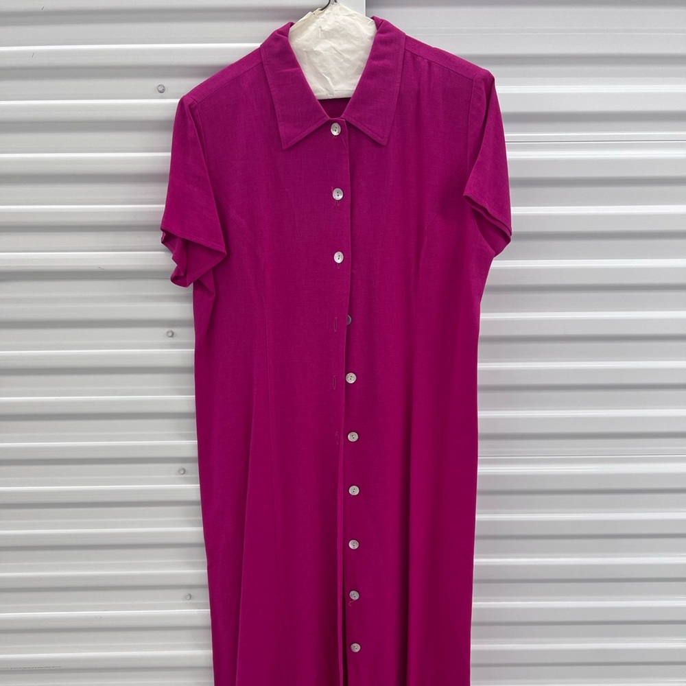 Sheath style dress, linen and and rayon